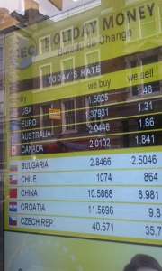 Today's exchange rates in London, UK